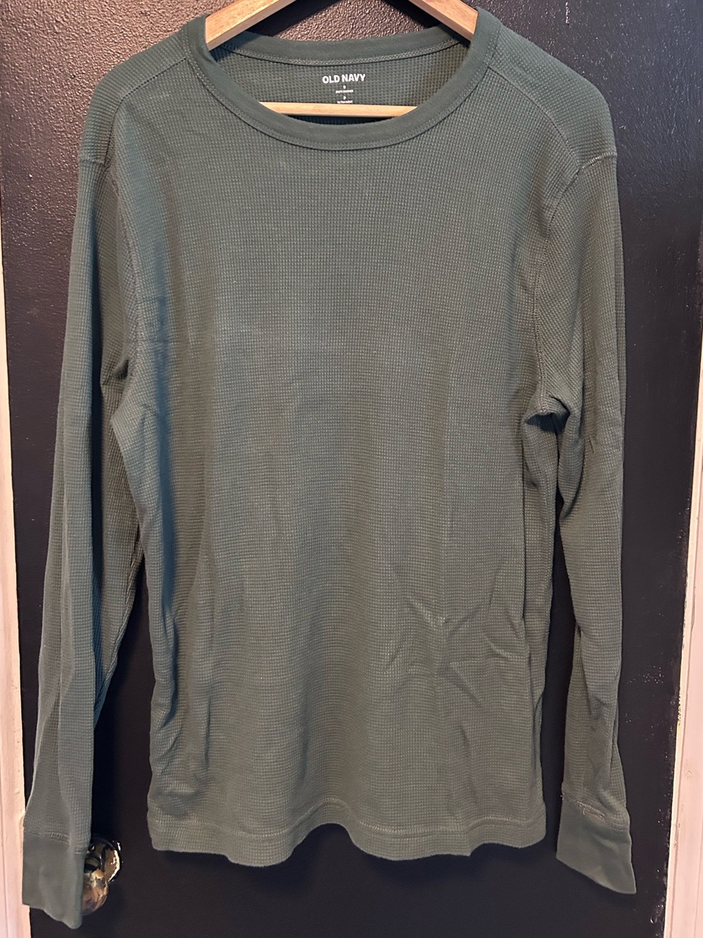 Old Navy Men's Long-Sleeve Thermal Crew in Olive